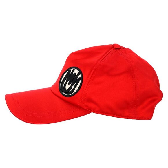 Miu Miu Logo Patch Baseball Cap in Red Canvas - Picture 9 of 12